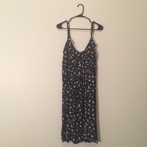 Floral Ruffle Fir and Flare Dress